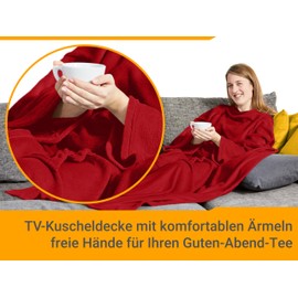 npluseins Coral Fleece Blanket - The Original with Sleeves & Kangaroo Pocket 1448.2043