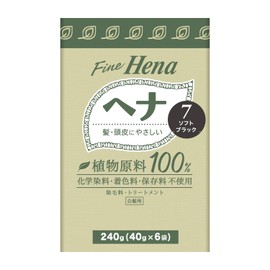 TENSTER HENNA Fine Henna SBK 1.4 oz (40 g) x 6 Packs