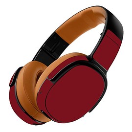 MightySkins Skin Compatible with Skullcandy Crusher 360 Wireless Headphones - Solid Burgundy | Protective, Durable, and Unique Vinyl wrap Cover | Easy to Apply, Remove | Made in The USA