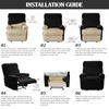 Alishomtll 4 Pieces Recliner Chair Covers, Stretch Recliner Sofa Covers