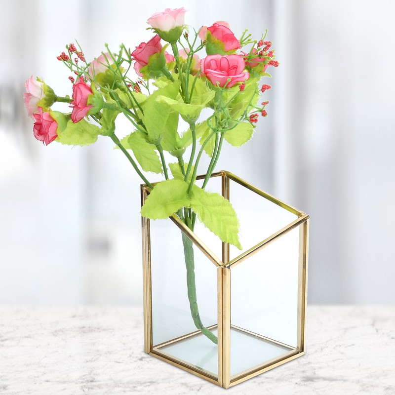 Mini Glass Storage Container Flower Pot Planter Vase Bowl Home