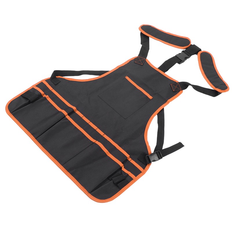 Tool Apron Multiple Pockets Oil Proof Waterproof Oxford Cloth Adjustable