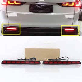 KITOCARTOP LED Tail Lights Fit for 2023 2024 Honda CRV HR-V LED Rear Bumper Reflectors with Sequential Turn Signal Light/Brake/Driving/Fog Lamps Assembly Red Lens