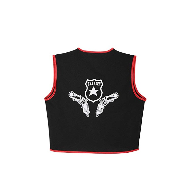 Cowboy Vest Children's Costume Size 116, black