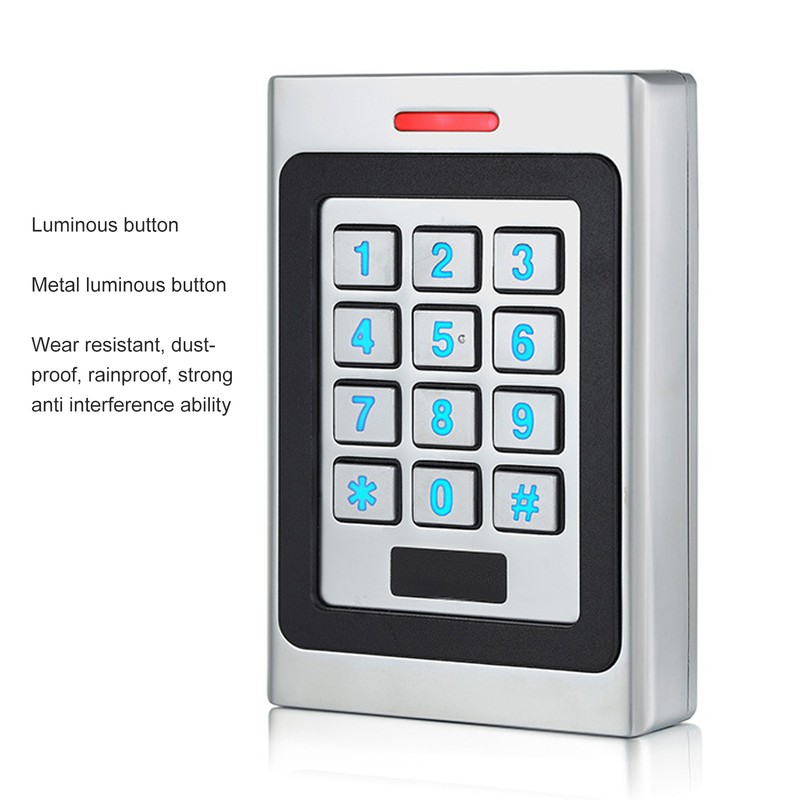 Access Control Keypad IP67 Waterproof Dustproof Password Card Open Keyless