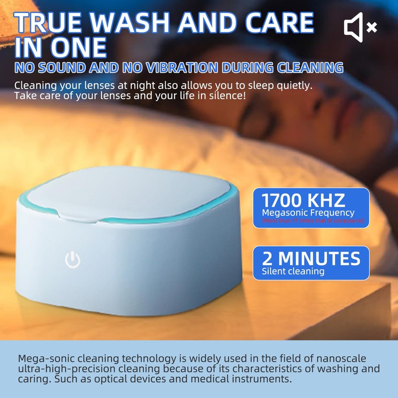 Rigid Keratoplasty Scleral Ultrasonic Contact Lens Cleaner for OK Lens