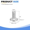 sourcing map #8-32 x 3/8" Truss Head Phillips Machine Screws,