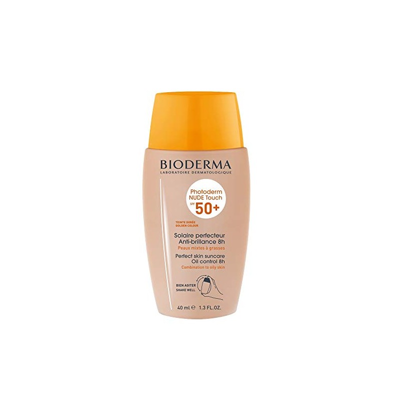 Bioderma Nude Touch SPF 50+ Dorado. 40 ml. BIODERMA, 3401360195332,