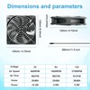 120 mm PC Fan, 12 V Case Fan with Power