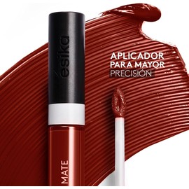ésika - Hidracolor Matte Labial Líquido Pimienta Caliente 6 ml, 36 Horas de Hidratación, No Transfer, 24 Horas de Color, de Larga Duración, Mate con Ácido Hialurónico