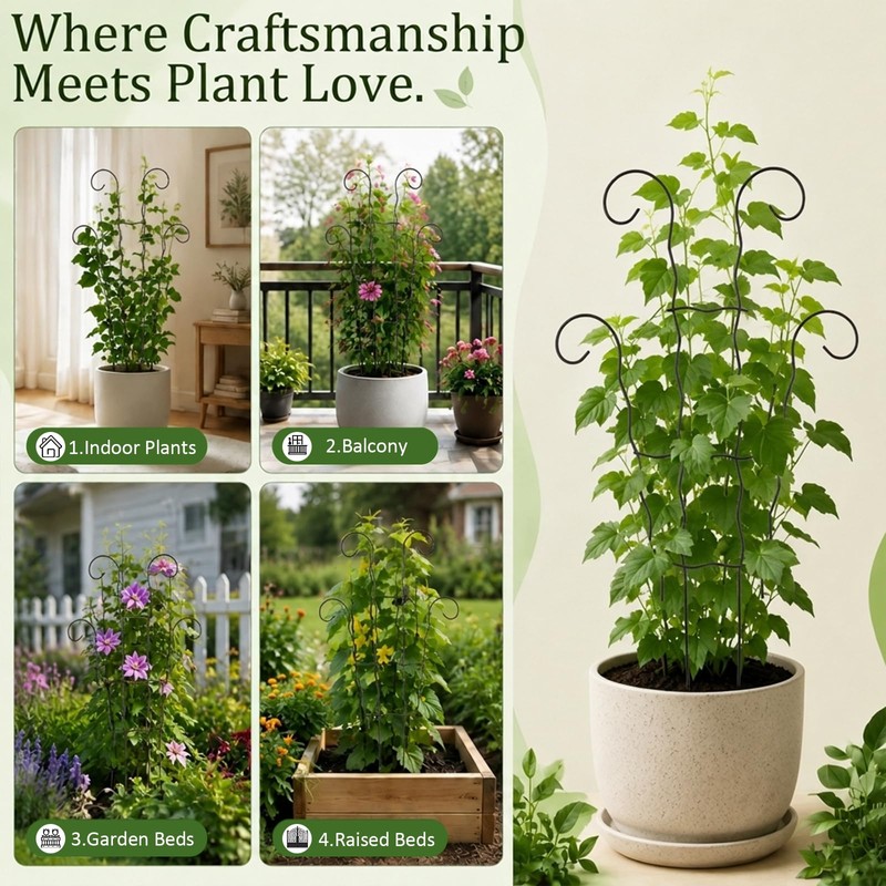 LXCSYXJ Small Trellis for Potted Plants,Trellis for Climbing Plants Outdoor