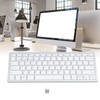 Bluetooth Keyboard Tablet PC Ultra Slim Portable 78 Keys White