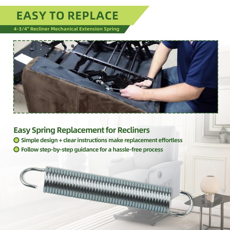 YeuauTa 4-3/4" Recliner Mechanical Extension Spring, 1 Pack of Recliner