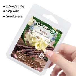 8 Scented Melted Wax Blocks 2.5 oz,Hand Poured Vegan Wax, Immersion Experience Set forYoga, Sleep, Reading and Meditation.