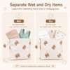 KIVORA 3 PCS Wet Bags for Babies - Bear Nappy