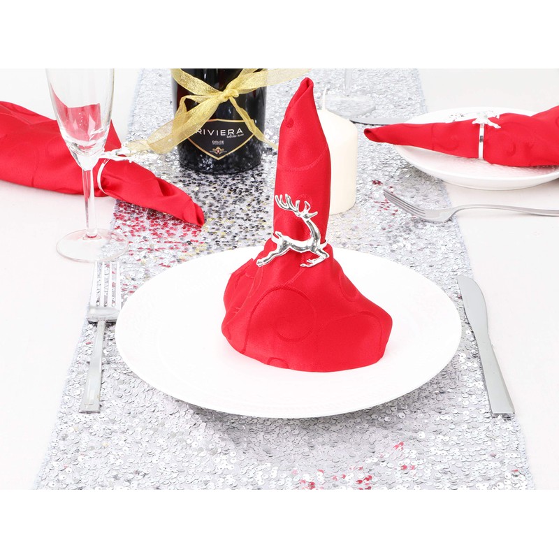 Pack Of 6 - Metal Christmas Napkin Holders - 6