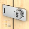 Cabinet Lock with Combination, 3-Digit Combination Drawer Lock, 4.5'' Keyless
