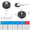 Wukong Rubberised Magnets Diameter 22 mm, Pack of 4 Strong