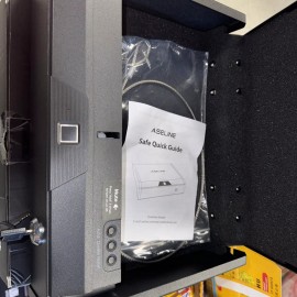 Aseline Insurance Storage Box With Key Or Finger Recognition, Gun Documents Safe