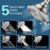 BRIGHT SHOWERS Shower Head High Pressure Rain Showerhead 5 Spray