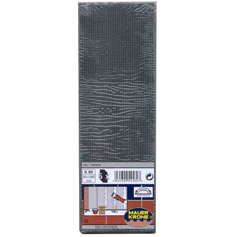 Connex COXT781274 Sanding mesh, Set of 5 Pieces