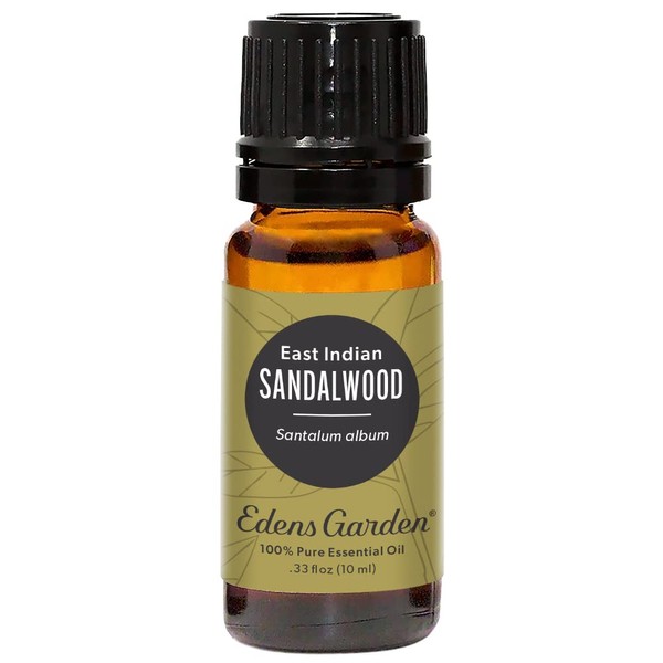 Edens Garden Sandalwood- East Indian Essential Oil, 100% Pure Therapeutic Grade (Undiluted Natural/Homeopathic Aromatherapy Scented Essential Oil Singles) 10 ml