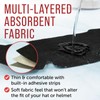 Maplefield Ultra Absorbent 3-Layer Disposable Hat & Helmet Sweat Liner