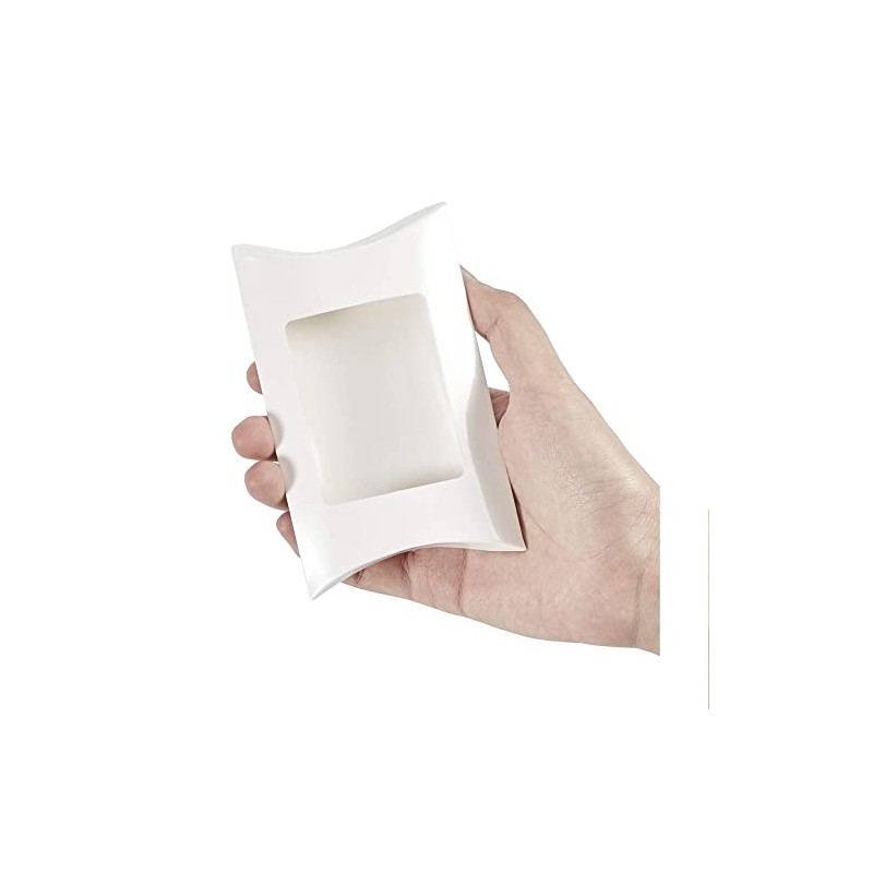 50 Pcs Kraft Paper Pillow Boxes Small Goodies Treat Box