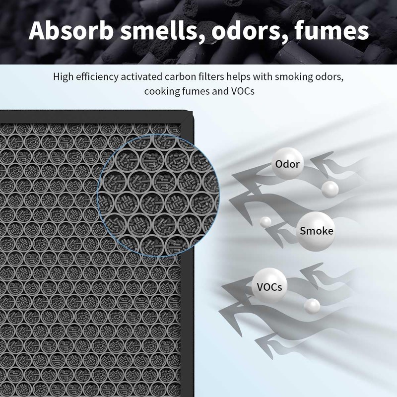 SAKEGDY HSP002 Replacement Filter Compatible with Hathaspace Smart True HEPA