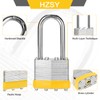 HZSY Padlocks Keyed Alike, Pack of 24, Laminated Steel Keyed