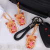 Capybara Acrylic Keychain Charm with Dog Tag Chain Pencil 10ea
