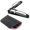 Circleperson Foldable Reading Glasses Slim Portable Mini reader w pouch