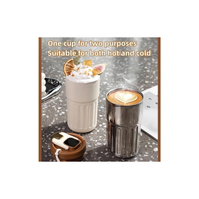 meiliyadexin - Termo de café con visualización de temperatura, termo