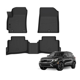 Auxko Alfombrillas para Todo Clima para Kia Seltos 2024 2025 2026 Forro TPE Accesorios para Todas las Estaciones Protección Antiolor Antideslizante para Kia Seltos 2024 2025 2026
