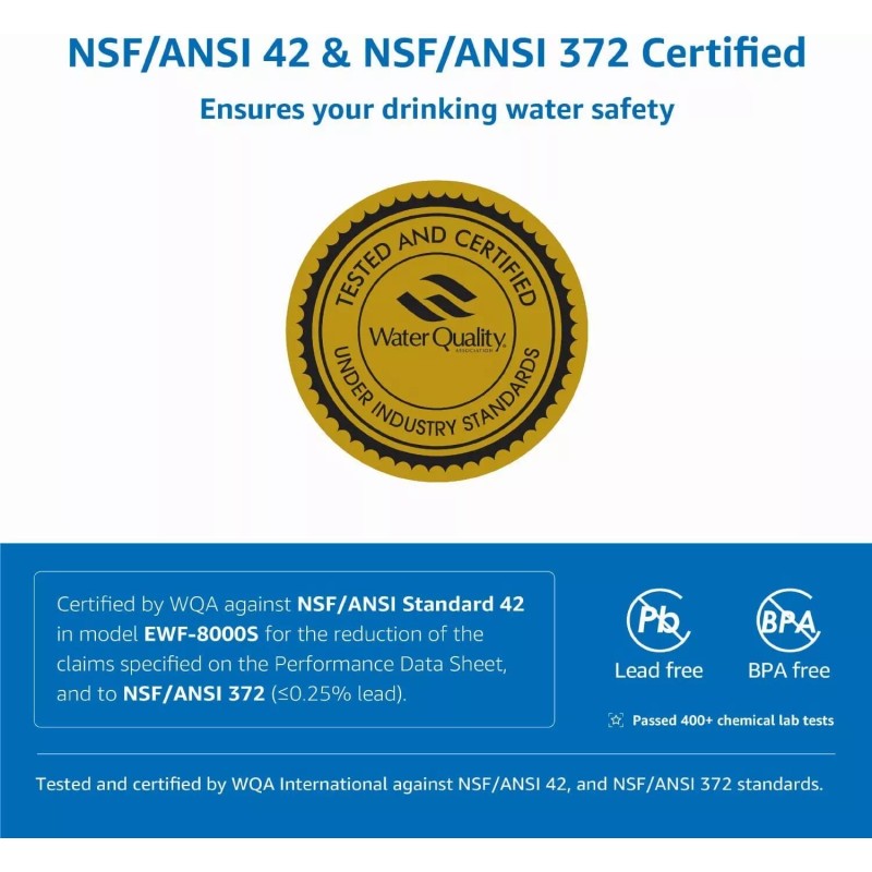 AQUA CREST 3US-PF01 Under Sink Water FilterPack of 6