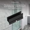Sliding Shower Door Bottom Guide 1/2" x 3" for Shower