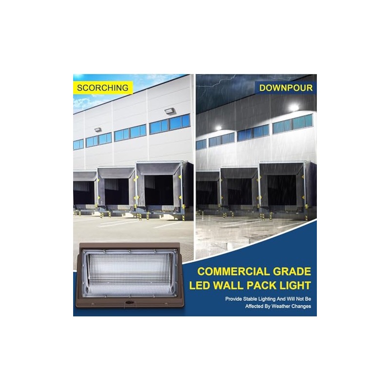 ledmo - Luz LED de Pared Tipo Pack, 120W 5000K