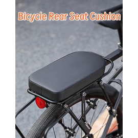ZodiacZen LEXICANMHS Bicycle Back Seat Cushion, PU Bike Back Saddle, Comfortable Bike Seat, Mountain Bike Back Seat Cushion, Child Back Seat for School Sports, Size: 30.5 x 15 x 3 cm