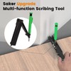Multipurpose Scribing Tool Adjustable Contour Scriber with Pen Woodworking Measuring