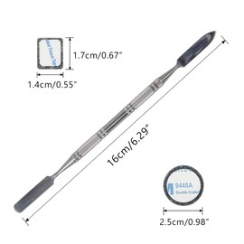 70Pcs Metal Stickers for magnetic palette, DanziX Palette Empty Eyeshadow Makeup Palette + 2 Depotting Spatula (35Pcs Round + 35Pcs Square)