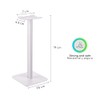 Lenfech boldR Soporte Blanco con Plateado para Audífonos/Base Universal de