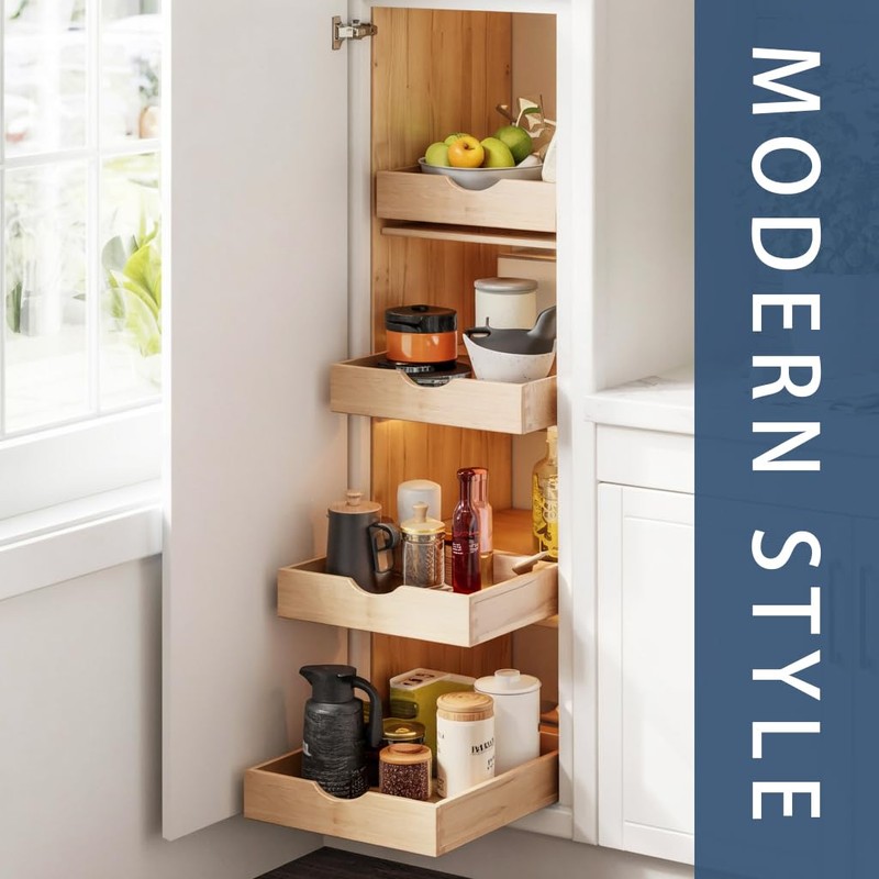 Draworia Pull Out Cabinet Drawers - 6x2 Size Options (12-23'W,18-21'D),