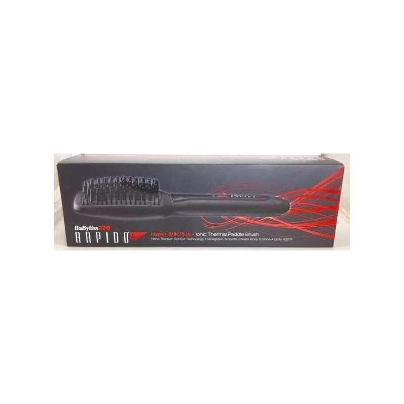 BaByliss Pro RAPIDO Hyper Stik Plus Ionic Thermal Paddle Brush,