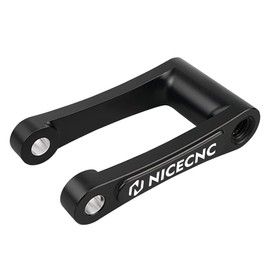 NICECNC Aluminum Lower Linkage Rod Drop Linkage Arm Lowering Link Compatible with 690 Enduro/SMC/R 2008-2018,690 Enduro/SMC/R 2019-2023,Compatible with Husqvarna 701 Enduro/Supermoto 2016-2024,Black