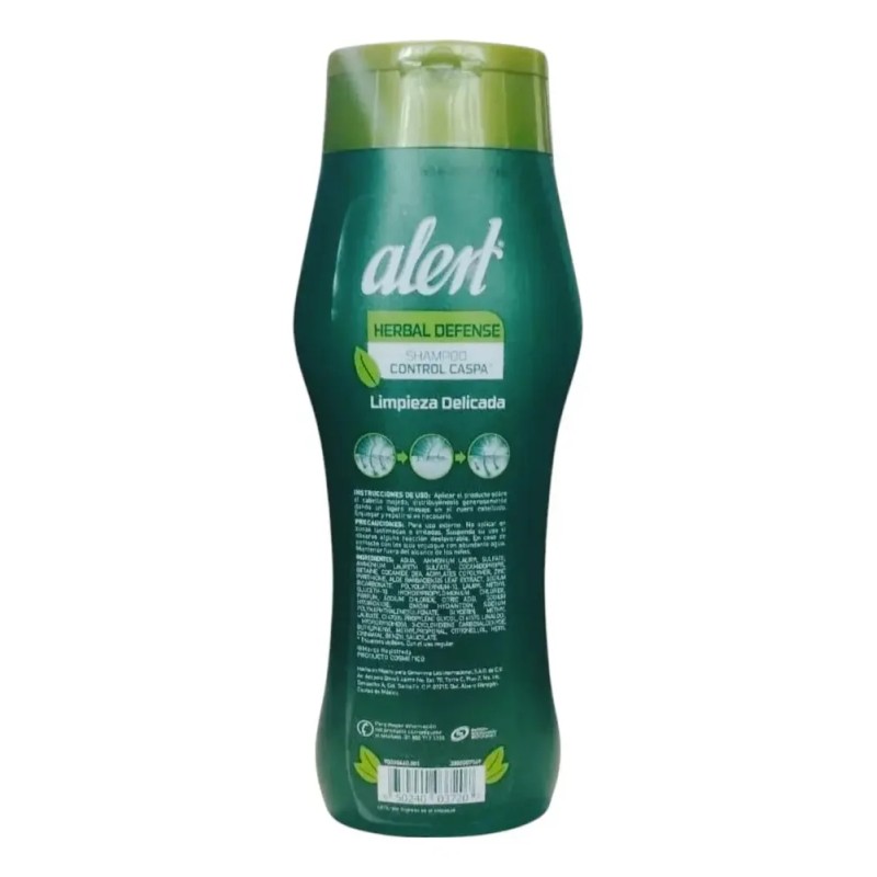 Shampoo Alert Control Caspa Sábila Y Bicarbonato 700ml