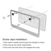 1pc Stainless Steel License Plate Frame Cover Holder for Genesis