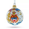 BESTPYSANKY Canada Coat of Arms Glass Ball Christmas Ornament 3.25