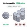 JOXIYECLTL 2032 Rechargeable Battery LIR2032 3.7V Lithium Button Batteries Replace