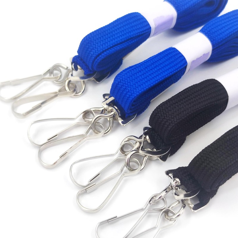 Milan Pacific Mask Lanyard Set, 4 Pack, Blue and Black