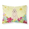 Easter Eggs Cocker Spaniel Buff Fabric Standard Pillowcase